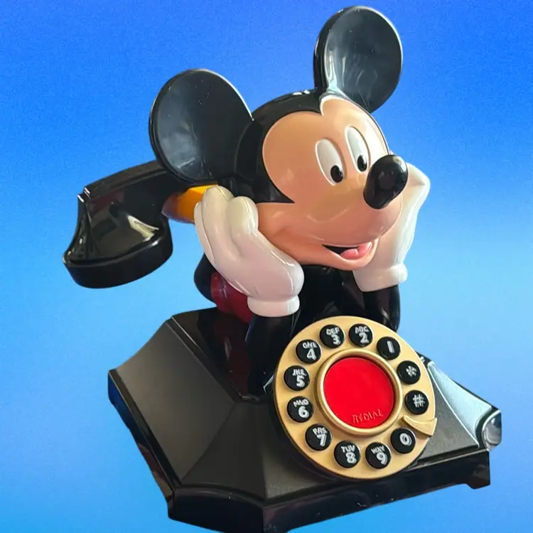 Vintage Mickey Mouse Push Button House Phone **no Cords