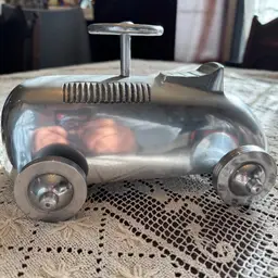 1930’s Art Deco Cast Aluminum Soap Box Derby Racing Car Toy