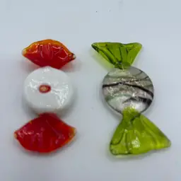 24-Glass Candies Set Of 2 Pictured 2.25”