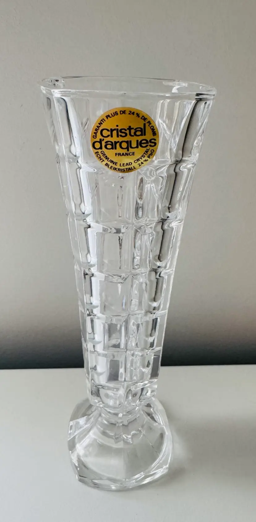 Vintage “cristal d’arque” Vase - Known Quality!
Made In France