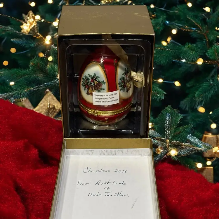 Mr. Christmas Musical Egg Ornament by Valerie Parr Hill