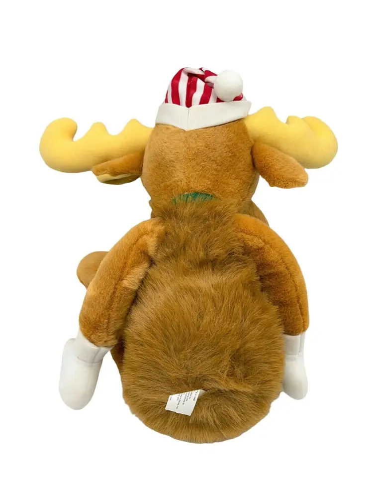 Vintage1996 Rocky & Bullwinkle Moose Xmas Plush Large 24" Macy's Stuffed Animal