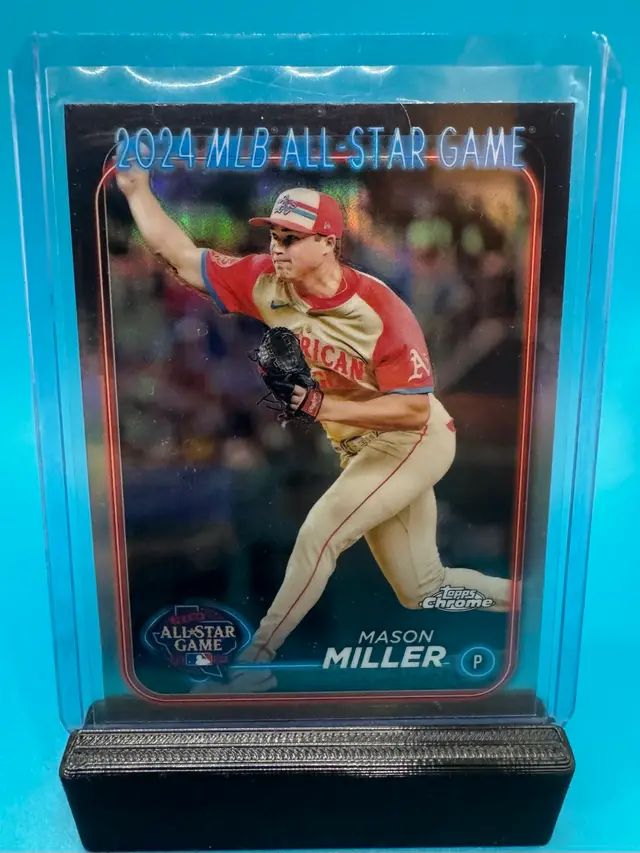 Mason Miller Topps Chrome Update ASG Refractor Oakland Athletics