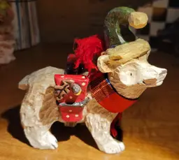 Vintage Kurt S. Adler Snowtown Snowfolk Animals - Polar Bear c.1990s