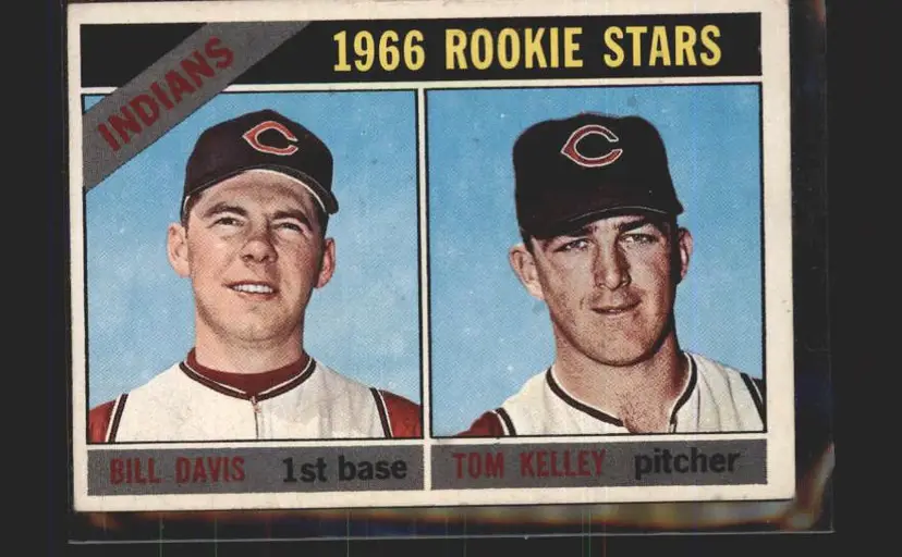 Indians 1966 Rookie Stars (Bill Davis / Tom Kelley) 1966 Topps #44 - (140) - Cleveland Indians