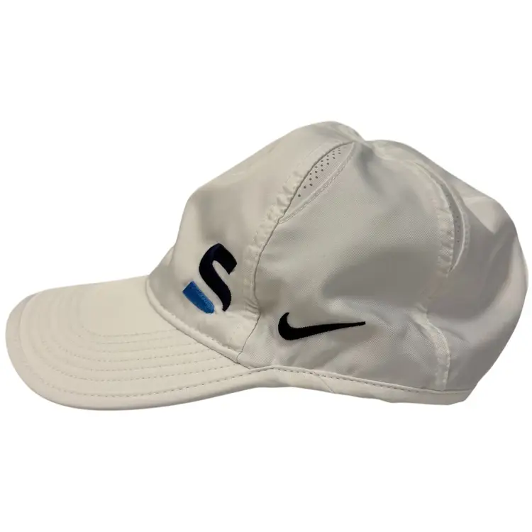 Super Stroke Putter Logo Nike Featherlight Dri-Fit Glacier White Adjustable Hat