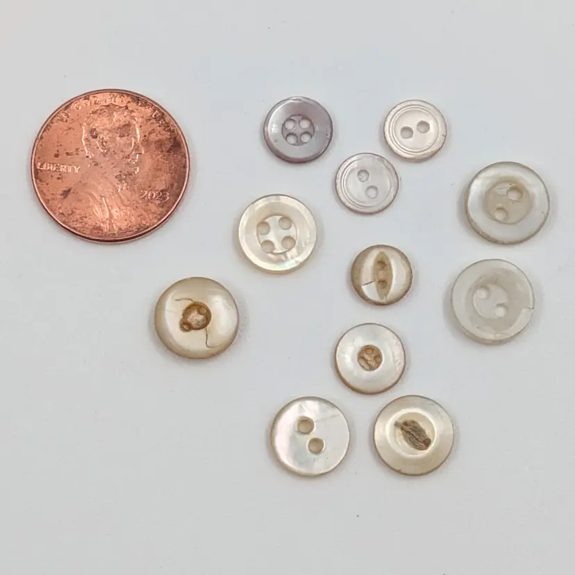 Mini Mother of Pearl MOP Buttons