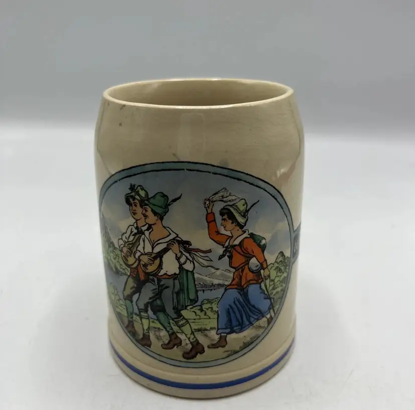 1902 Antique Eckhart Engler Honrgrenzausen Stoneware Mug Stein 10/20L Rare