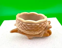 Vintage Chocolate Slag Glass Wheelbarrow Salt Cellars/Toothpick Holders Set of 2 -  2” Tall x 3.5” Long x 1.5” Deep