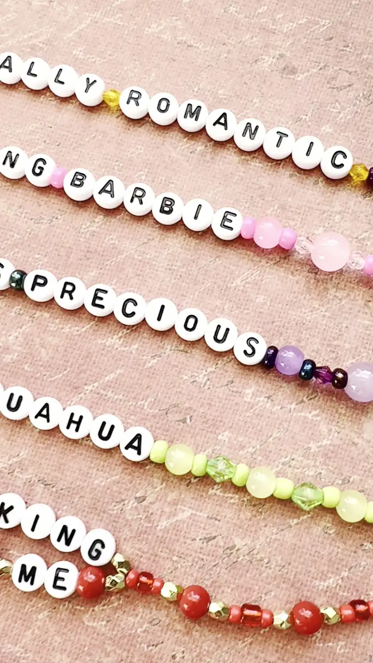 Showgirl Swiftie Beaded Friendship Bracelets - Set of 6 - Actually Romantic