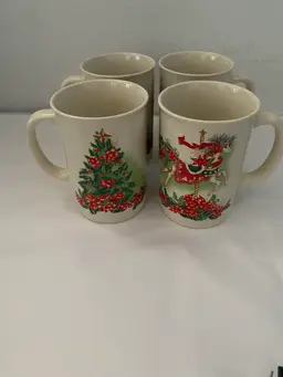 OTAGIRI Christmas mugs set up for