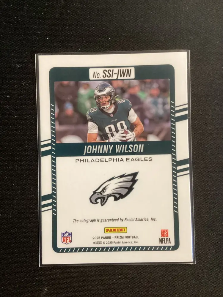 2025 Panini Prizm Football Johnny Wilson "Significant Signatures" Auto Refractor