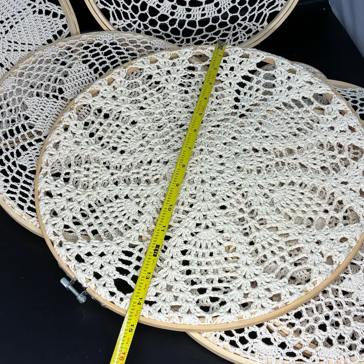 Set Of 11 Crochet Rings With Handmade Crochet Circles