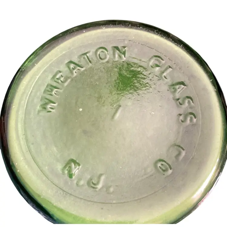 Green Wheaton Glass Vase