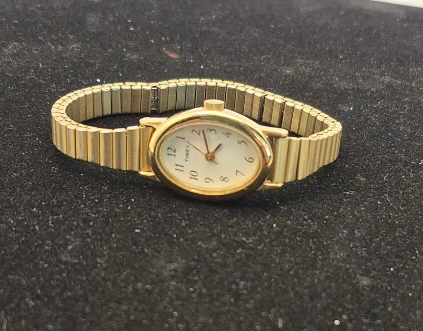Vintage Stainless Steel Back Ladies Timex