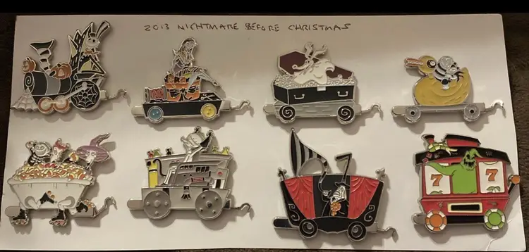 Nightmare Before Christmas 20th Anniversary Railroad Train Disney Pin - Complete