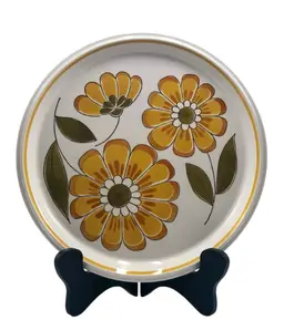 Ironstone Platter 12 1/2” Chop Plate  
Light & Lively Pattern by Mikasa 1970s