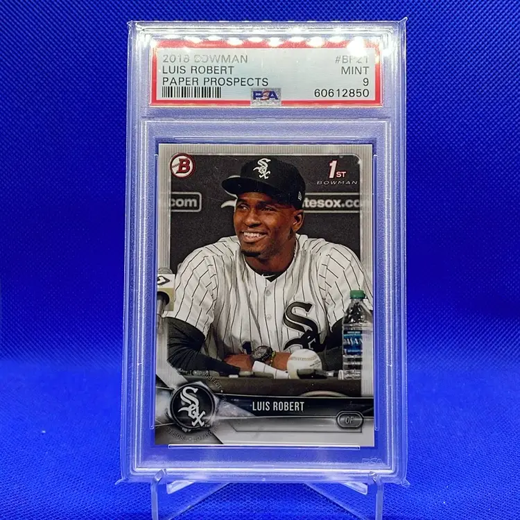 2018 Bowman Prospects Paper Luis Robert 1st PSA 9 Mint Chicago White Sox New York Mets