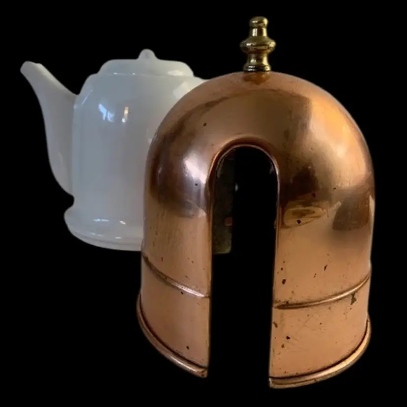 Vintage 1970s Teapot With Copper Tea Cozy