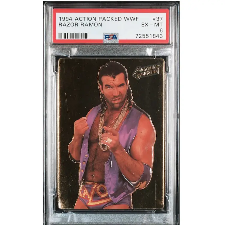 1994 WWF Action Packed Razor Ramon #37 PSA 6