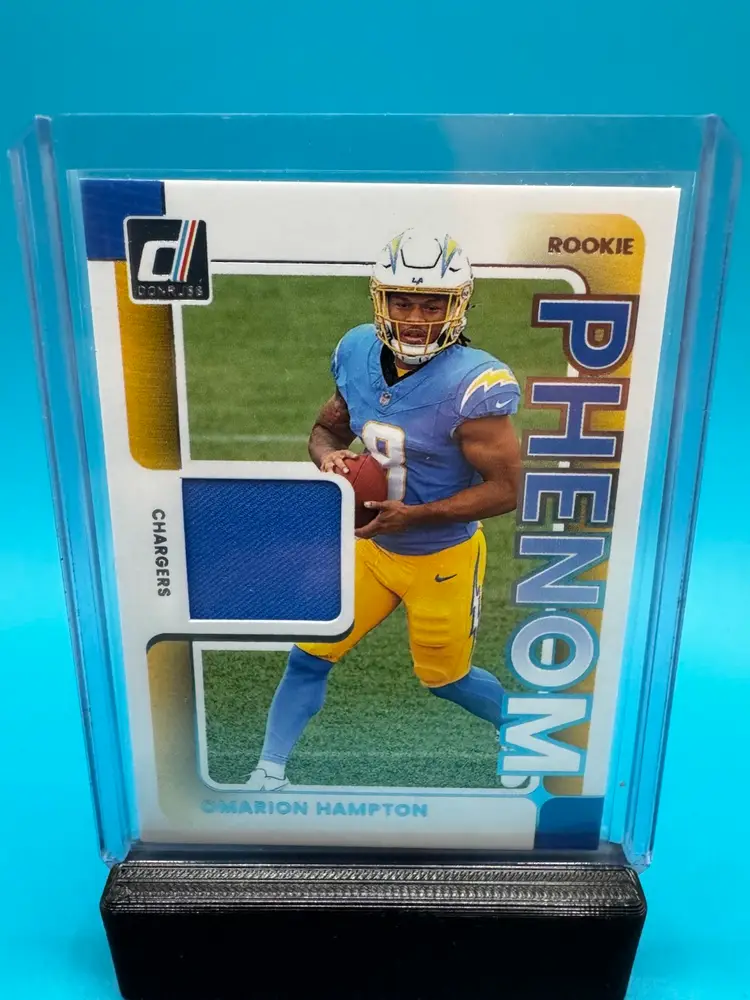 Omarion Hampton Donruss Rookie Phenom RC Los Angeles Chargers