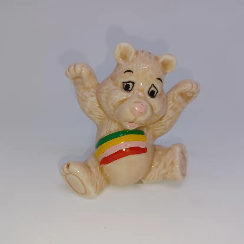 Vintage Care Bear Cheer Bear Bone China Figurine ornament