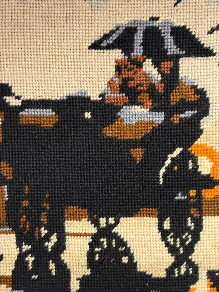 Silhouette In The Rain Needlepoint.
