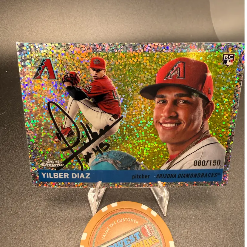 Yilber Diaz #/150 2025 Topps Chrome Platinum Arizona Diamondbacks