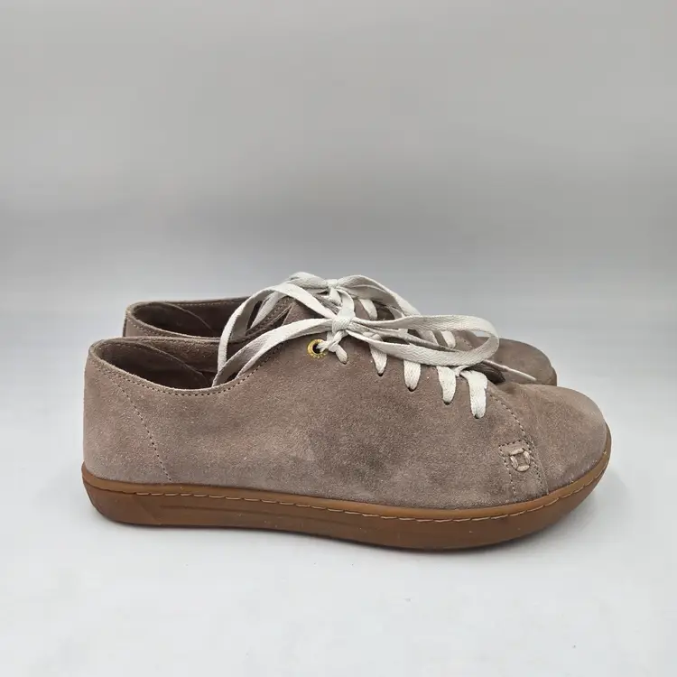Birkenstock Suede Leather ARRAN Taupe Brown Lace Up Sneakers EU 38 US 7.5