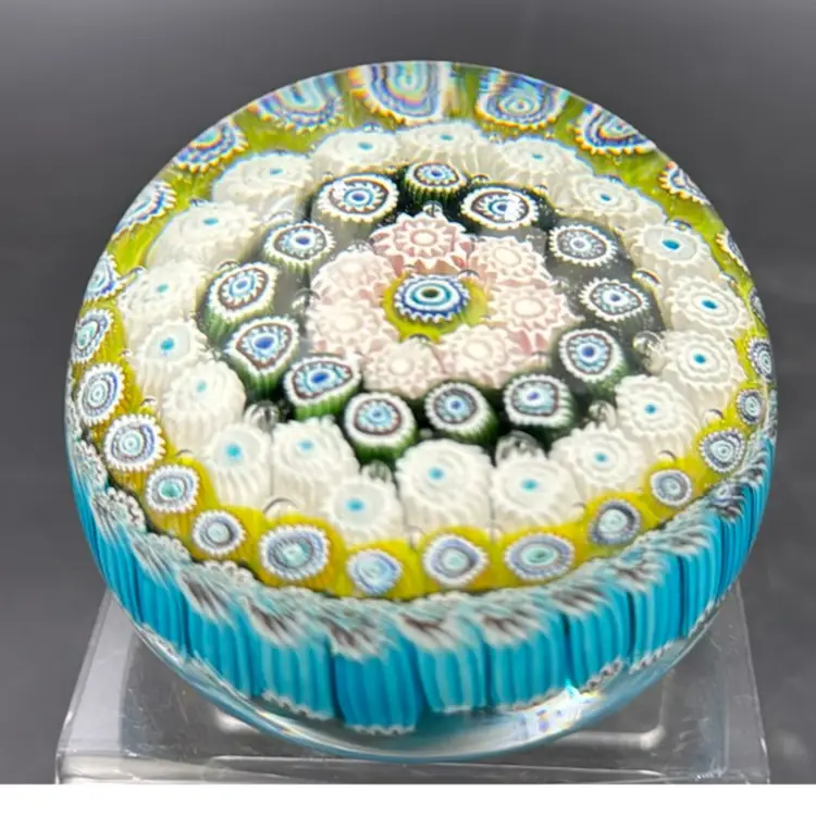 #01 Italian Milliefiori Paperweight