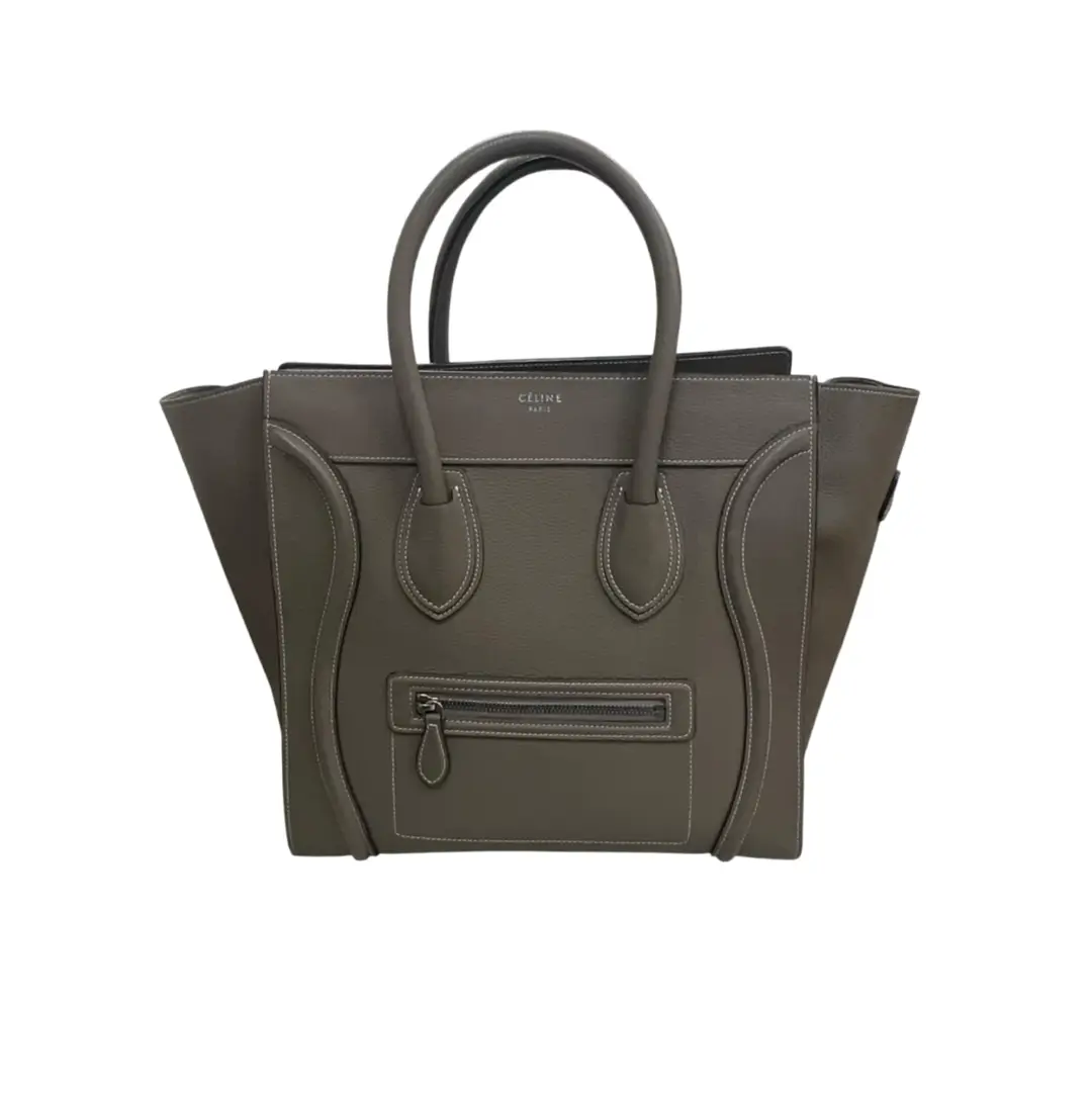 Celine Souris Drummed Calf Skin Mini Luggage