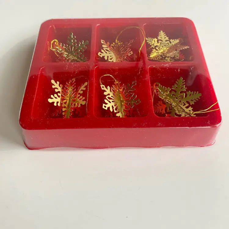 Brass Snowflake Mini Ornaments