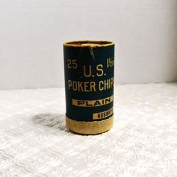 MCM US Poker Chips 2 Colors Cardboard Tube