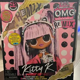 L.O.L. Surprise! OMG Remix Kitty K Fashion Doll with Accessories - Multicoloured