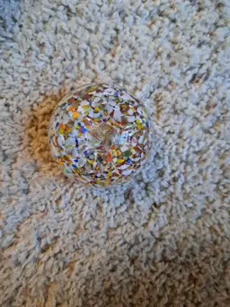 Mid century Modern Colorful paperweight.