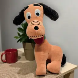 Vintage 1960s Jungle Book Bagheera velveteen Panther toy figure by GUND AS IS