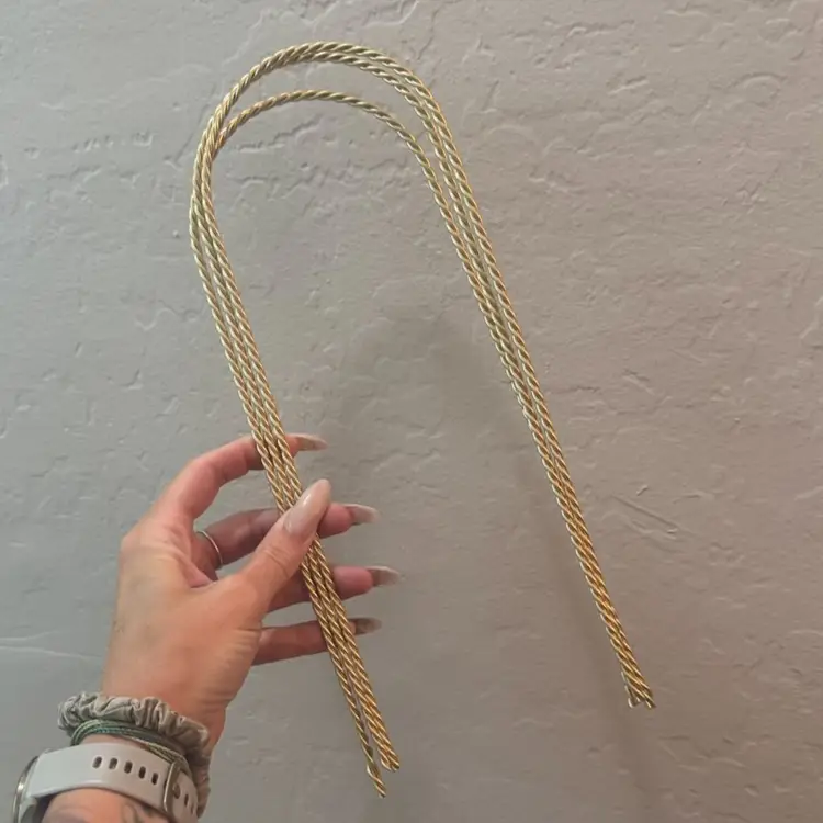 3 pack wire trellis -champagne gold