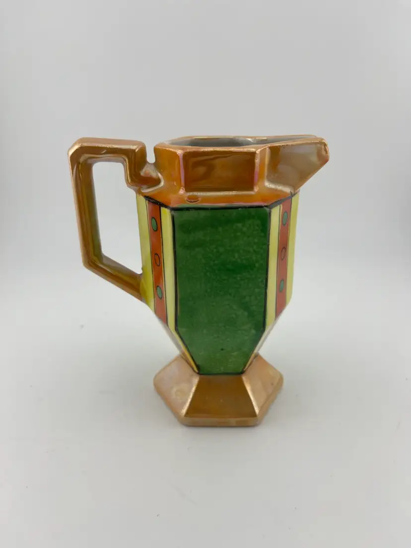 Lusterware, Made & Hand painted in Japan. Creamer or Syrup Pitcher, OR for Flowers!!