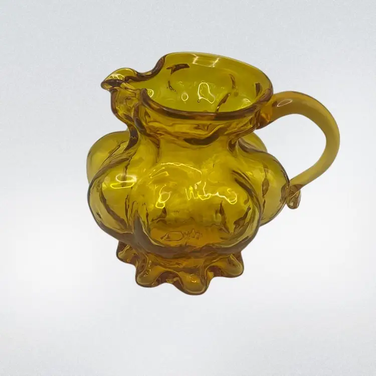 #01 Vintage Kanawha Pitcher Or Creamer, 4-1/2” Diameter