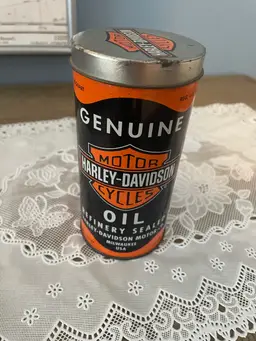 Vintage Harley Davidson Oil Can Candle Milwaukee Wi