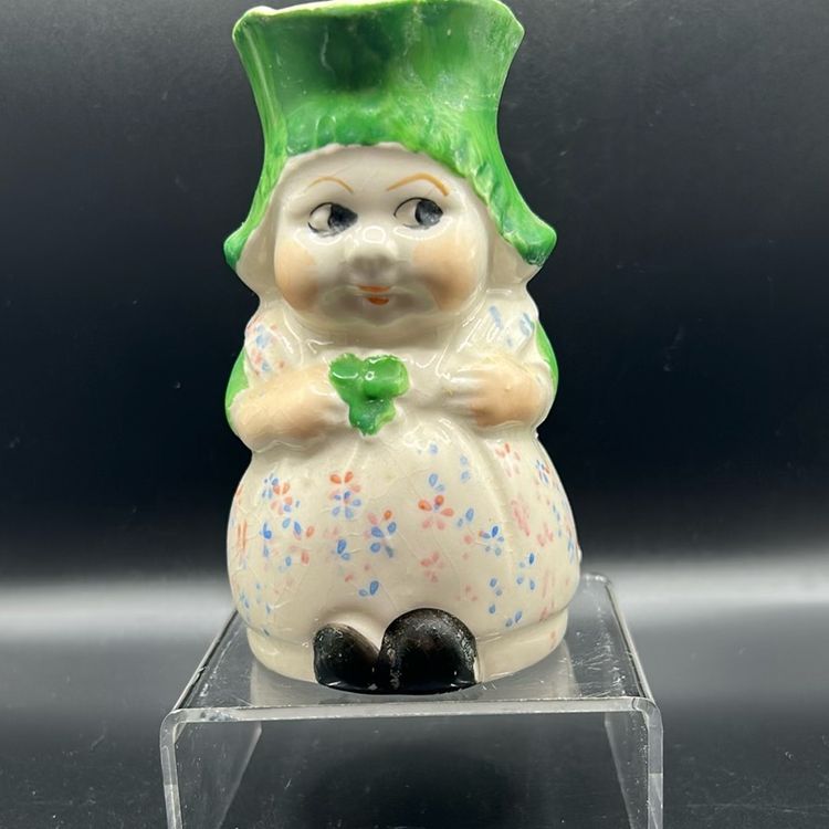 Antique Vintage Lady, Ceramic Pitcher