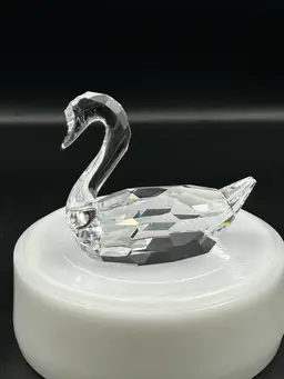 Vintage Swarovski Crystal Swan Figurine