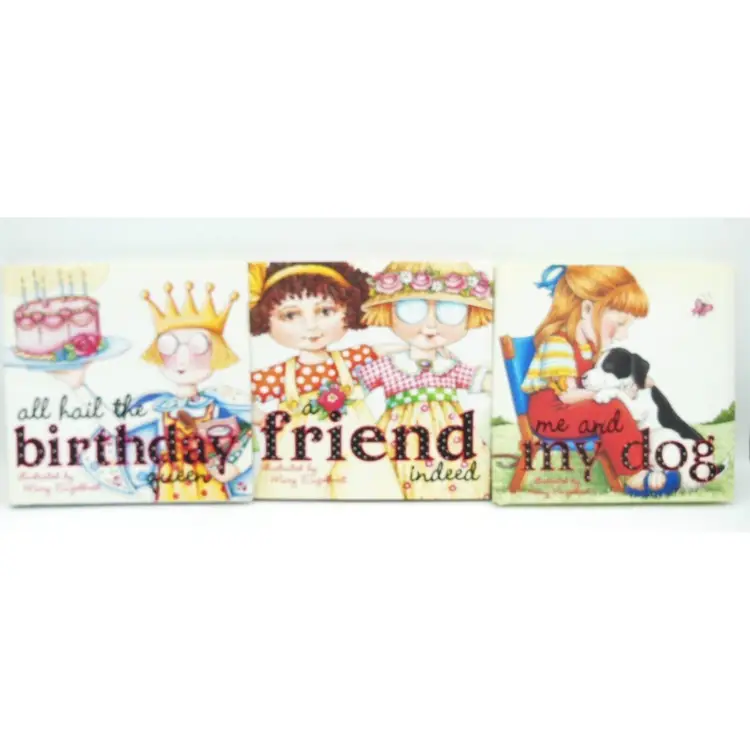 Mary Engelbreit Mini Books, Lot of 3, B-Day, Friend & My Dog. New Old Stock!