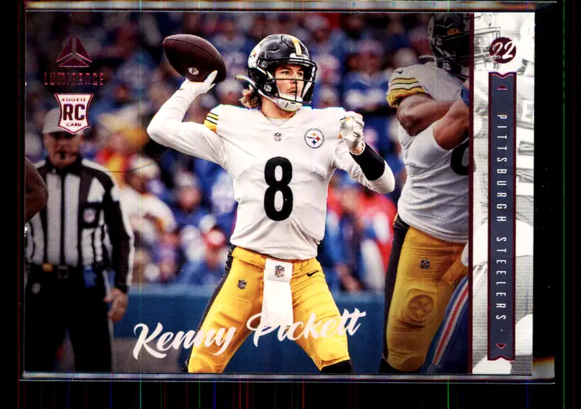 Kenny Pickett 2022 Panini Chronicles Luminance Football Pink #216 - (113) - Pittsburgh Steelers