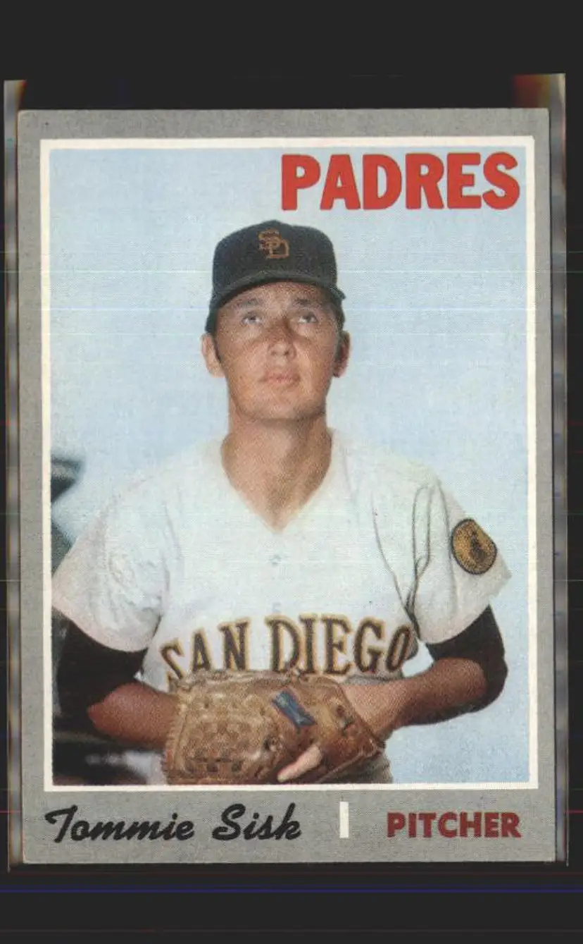 Tommie Sisk 1970 Topps #374 - () - San Diego Padres