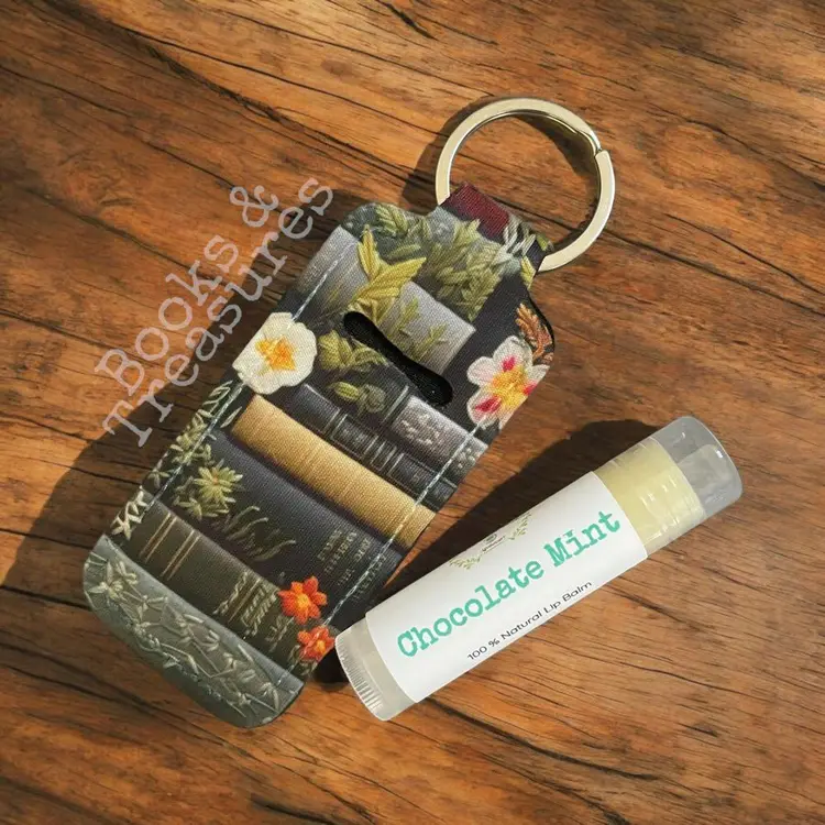 Bookish Chapstick Holders with handmade Chapstick included