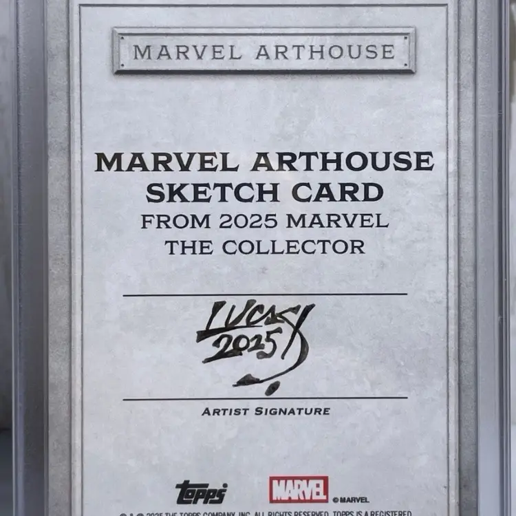 2025 Topps Marvel The Collector HULK Marvel Arthouse Artist Sketch by Lucas 1/1