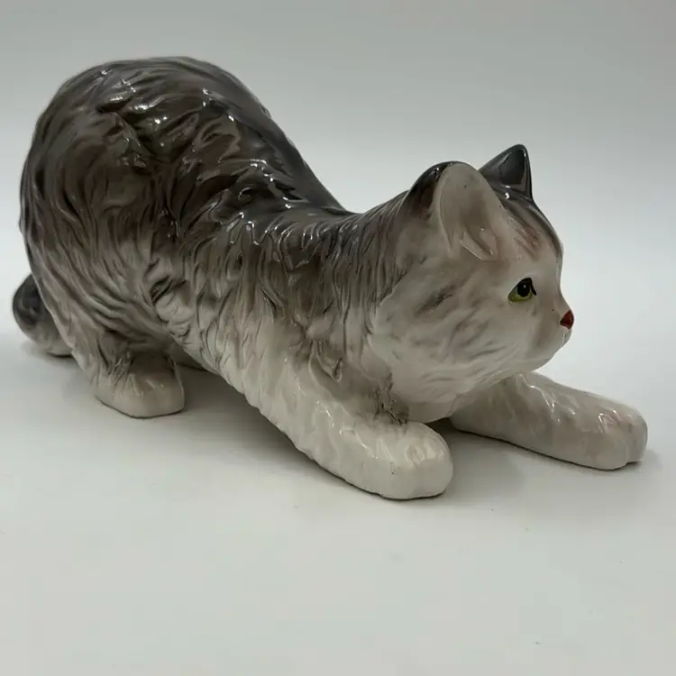 Playful Cat With Green Eyes