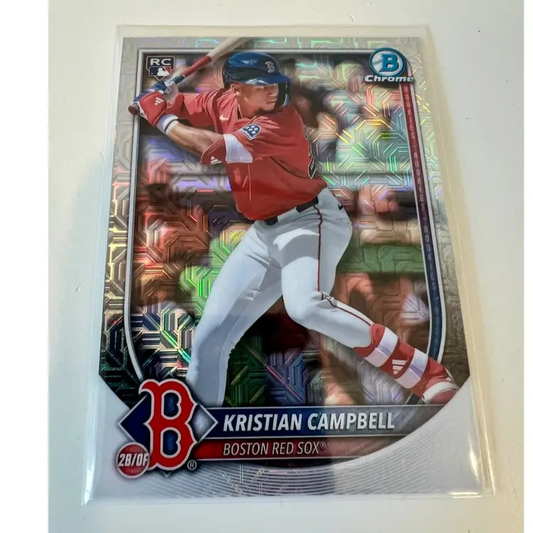 Kristian Campbell RC Bowman Chrome Mojo Boston Red Sox