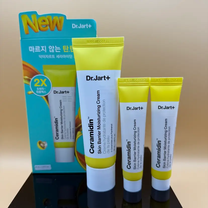 Dr. Jart+ CERAMIDIN Skin Barrier Moisturizing Cream 1 Full Size + 2 Travel Size